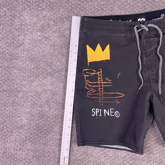 Billabong Board Shorts Jean Michel Basquiat Andy Warhol Men's 30 Swim Trunks - Picture 14 of 16